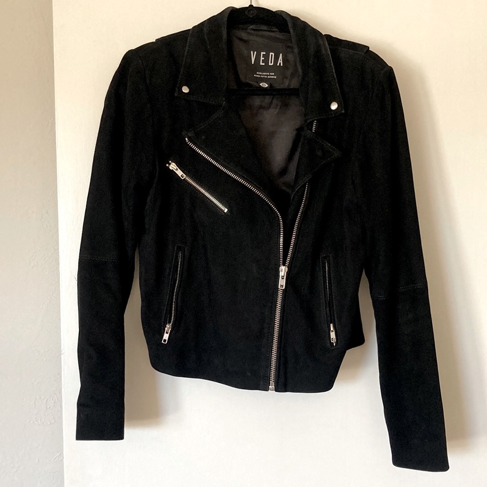 Veda suede moto jacket